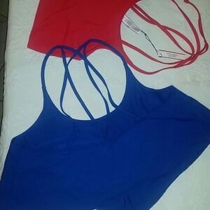 𝅺victoria Secret Crop Cami Top Spaghetti Straps